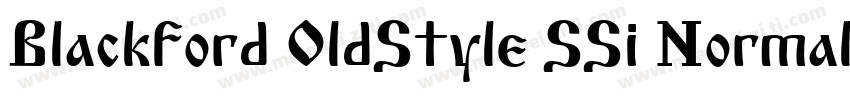 Blackford OldStyle SSi Normal字体转换